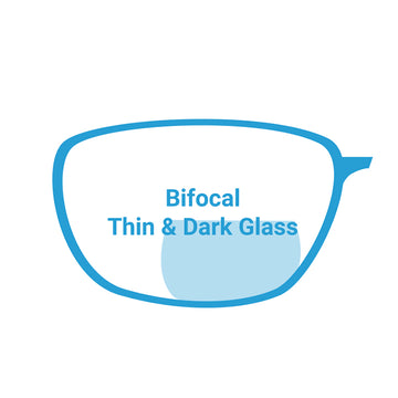 Bifocal Thin & Dark Glass Lenses