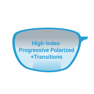 High-Index Progressive Polarized+Transitions Lenses