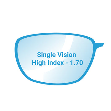 Single Vision High Index Glass 1.70 Lenses