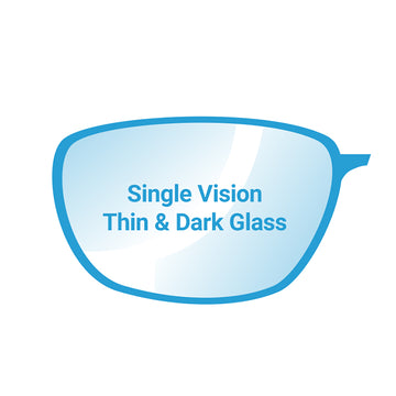 Single Vision Thin & Dark Glass Lenses