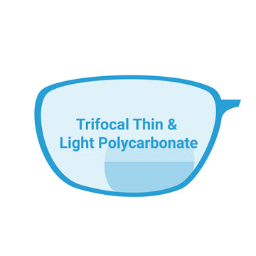 Trifocal Thin & Light Polycarbonate Lenses